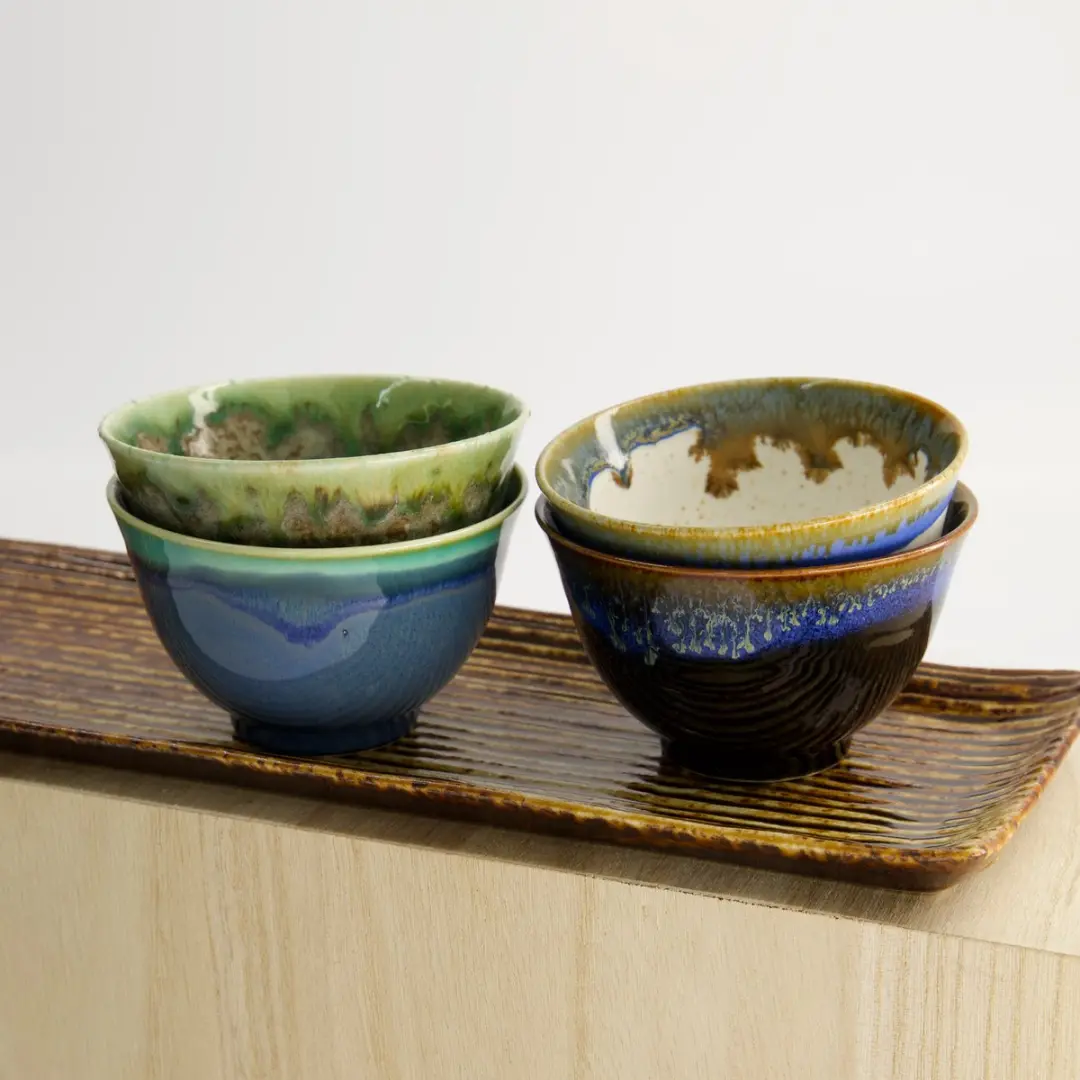 Tokyo Design Studio Sencha Theekop - Blauw/Grijs 170ml