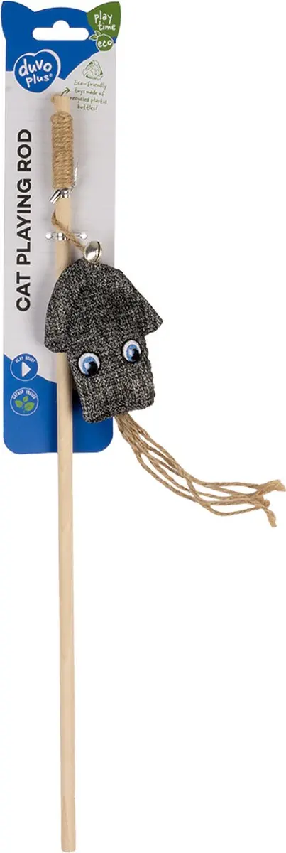 Duvo+ ECO Navy Speelhengel Inktvis - Kattenkruid