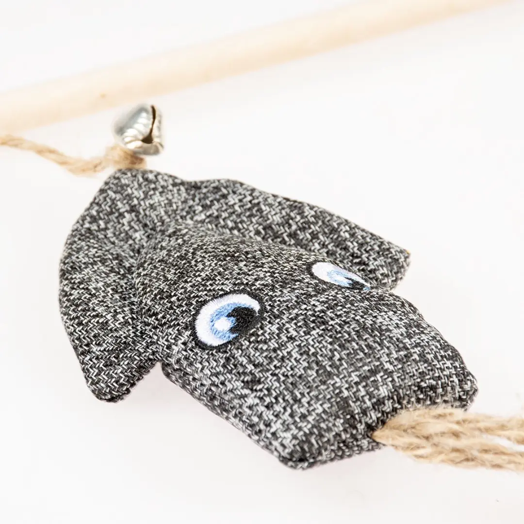 Duvo+ ECO Navy Speelhengel Inktvis - Kattenkruid