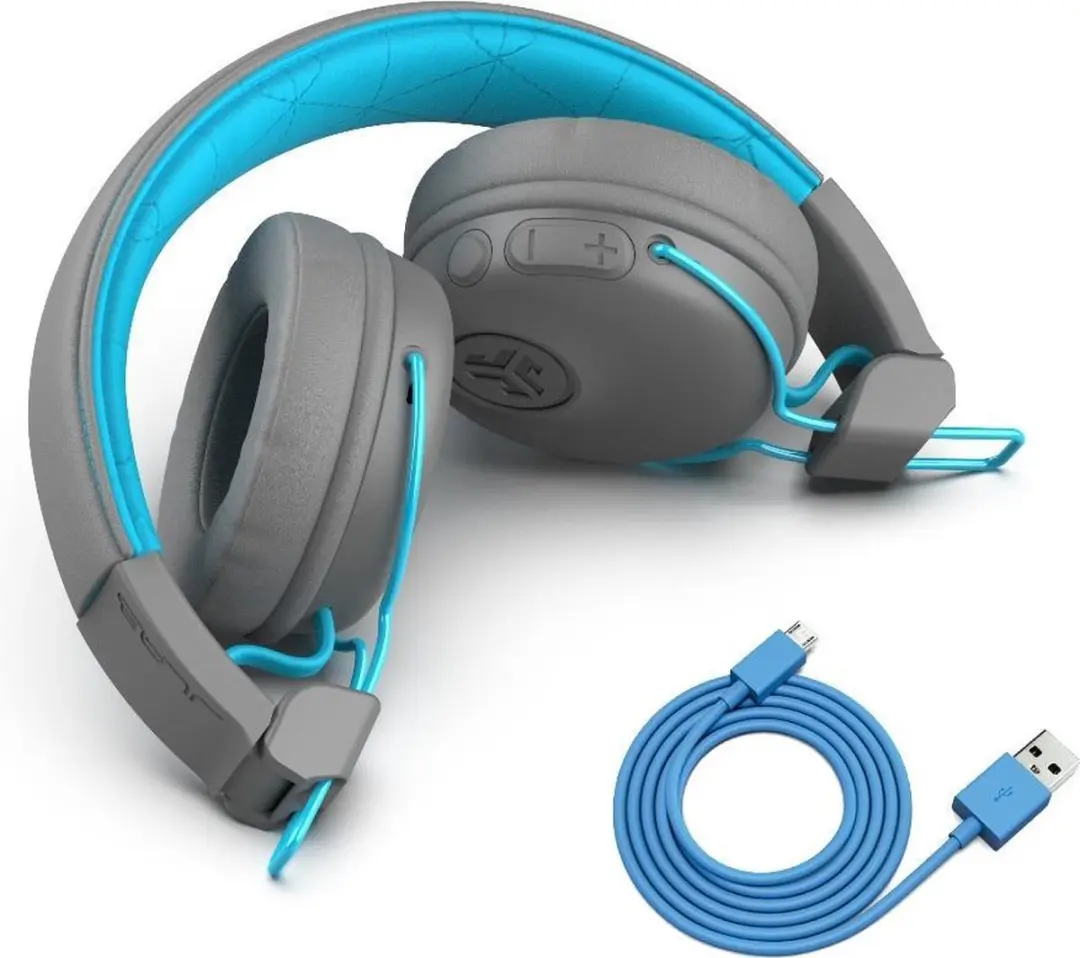 JLab Studio Wireless Bluetooth Hoofdtelefoon - Grijs/Blauw