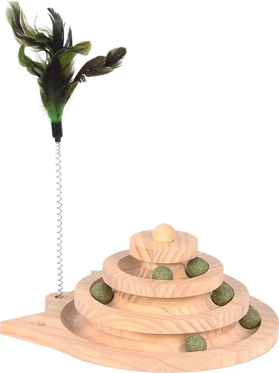 Duvo Spin & Play Kattenspeelgoed - Bruin