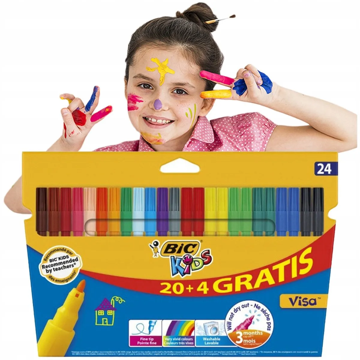 Bic Stiften 24 Kleuren Multicolor