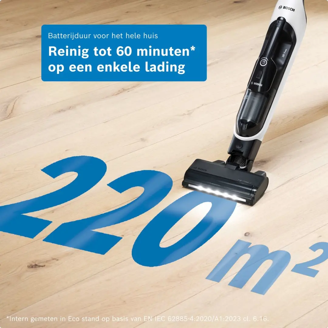 Bosch Serie 4 Flexxo BHH4WM28 Draadloze Stofzuiger - Wit