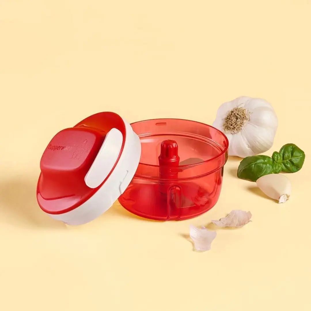 ECTEATOY Food Chopper 300ml - Roestvrij staal - Rood - afbeelding 4 van 6