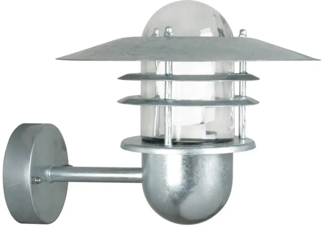 Nordlux Agger Wandlamp E27 - Gegalvaniseerd - Ø25,5cm