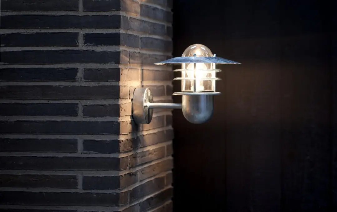 Nordlux Agger Wandlamp E27 - Gegalvaniseerd - Ø25,5cm
