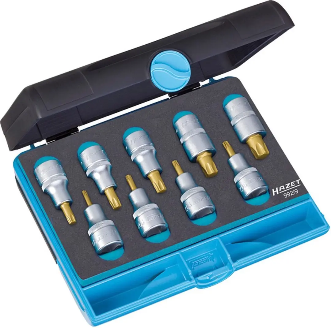 Hazet Bitdoppenset Torx 1/2" 9-delig