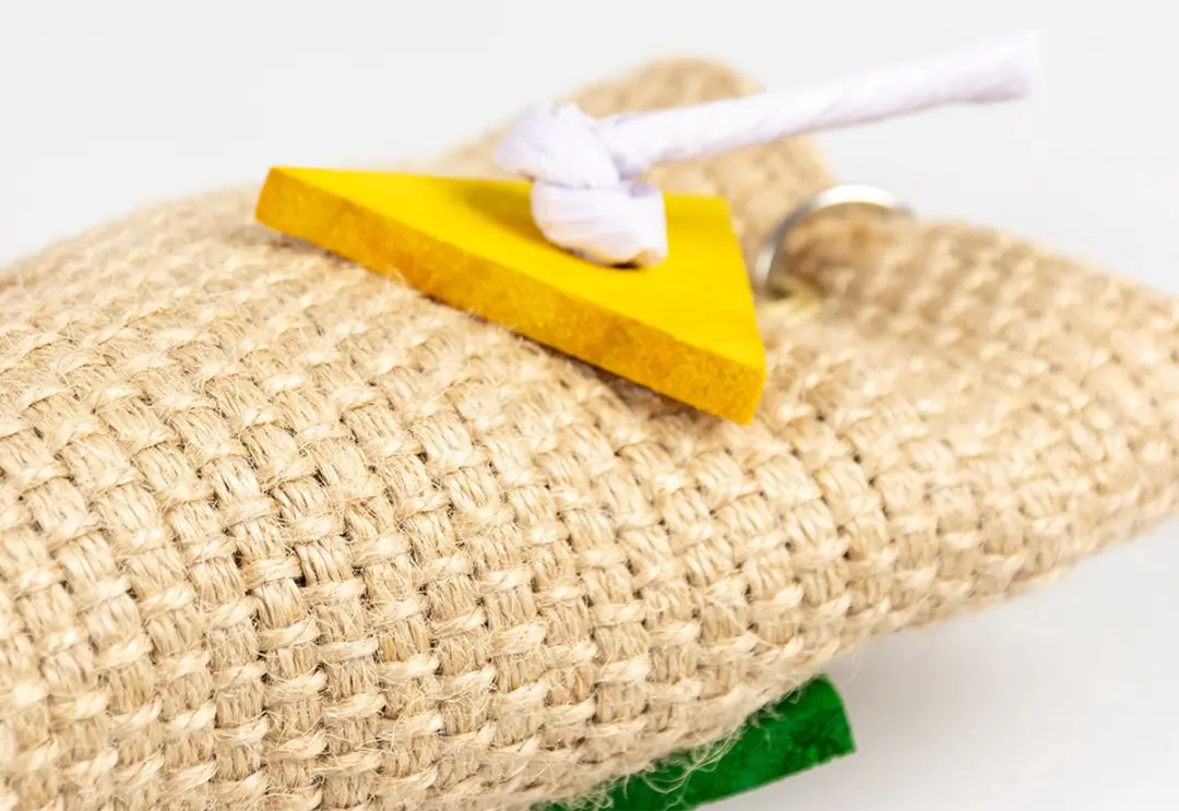 DuvoPlus Speelgoed Vogel Sisal Snackzakje Meerkleurig