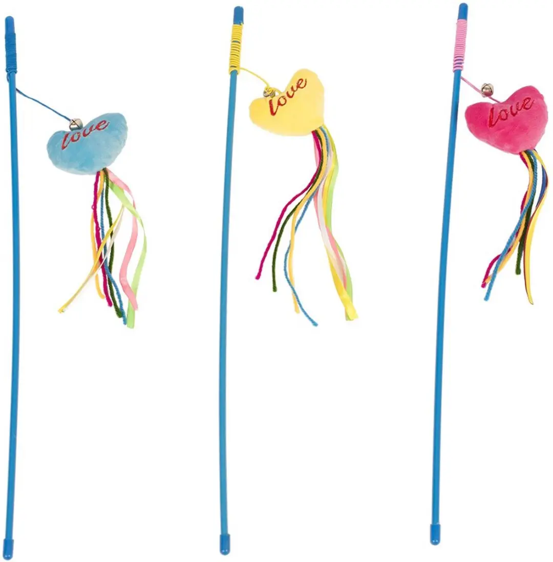 DuvoPlus Speelhengel Love Kat - 53cm - Met Catnip