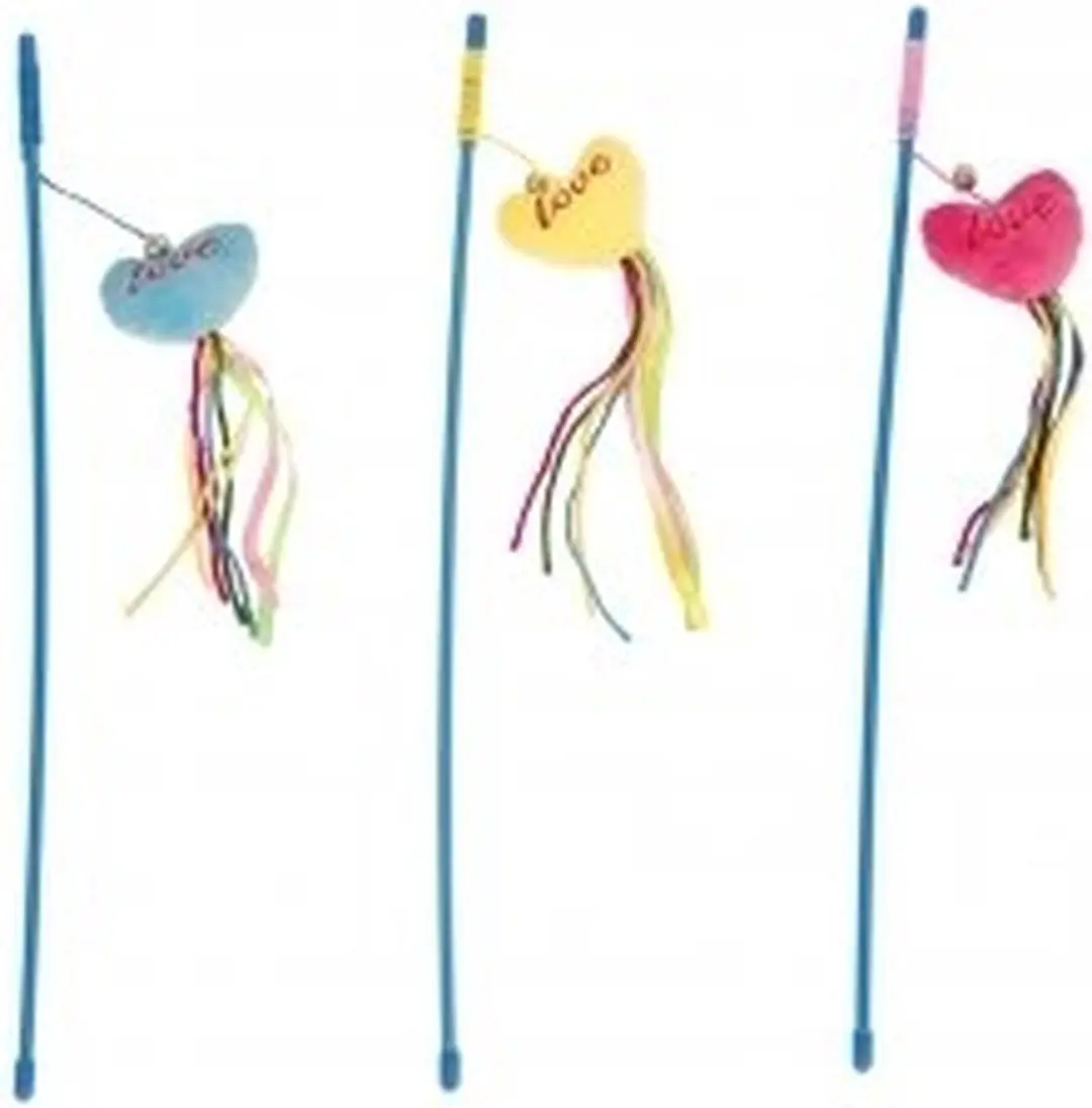 DuvoPlus Speelhengel Love Kat - 53cm - Met Catnip