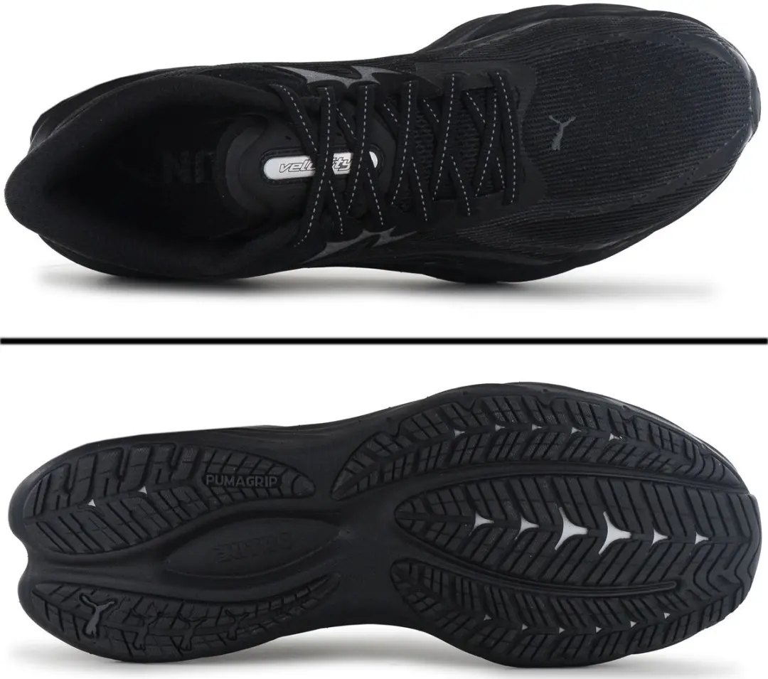 PUMA Velocity NITRO 4 Heren Hardloopschoenen - EU 44 - Zwart