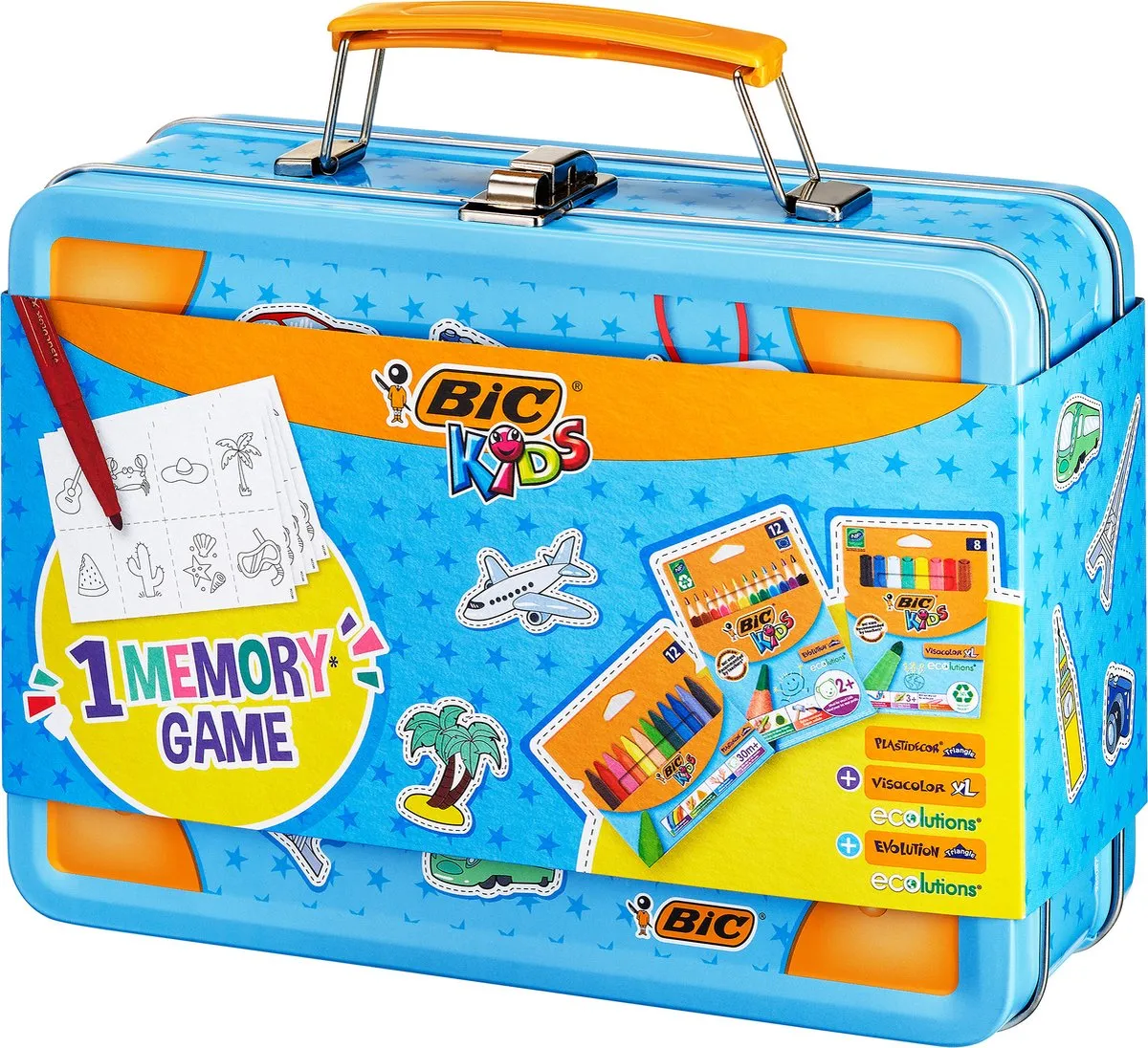 Bic Kids Reisdoos Tekenset - 64 Stuks (32 Kleuren)