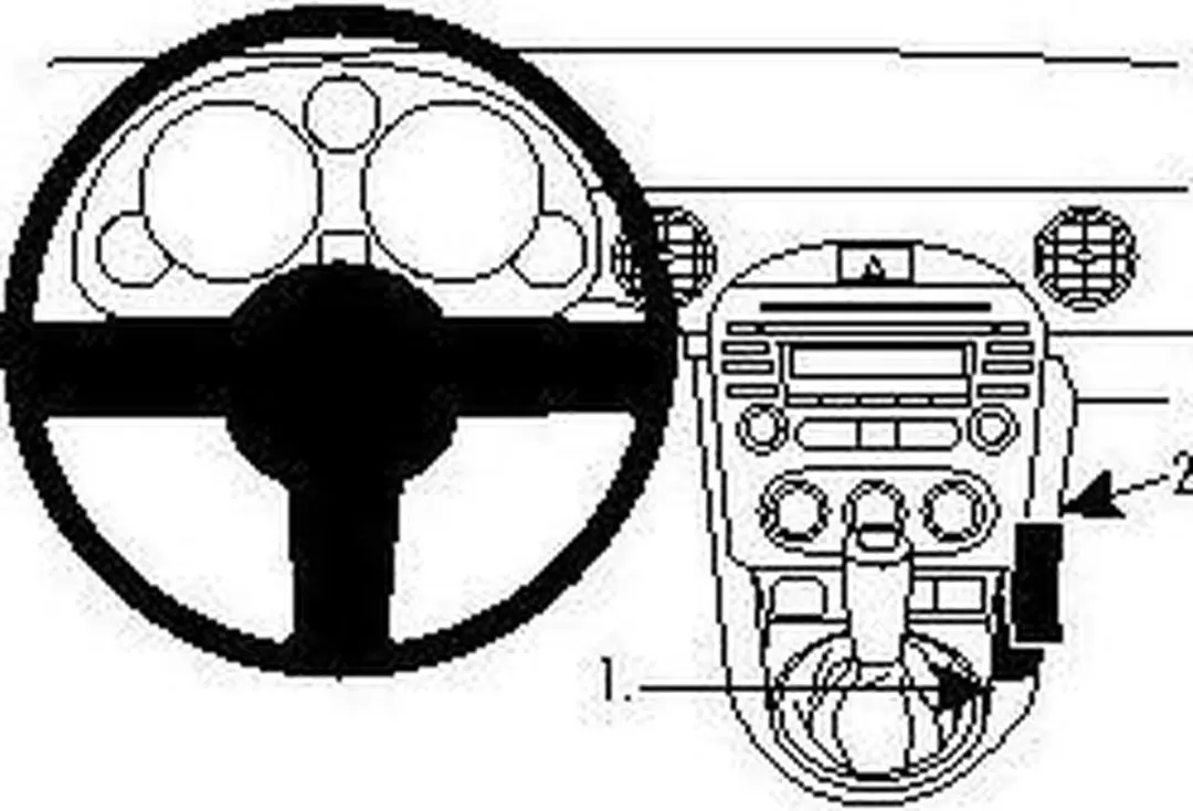 Brodit Proclip Console Mount 834416 - Zwart