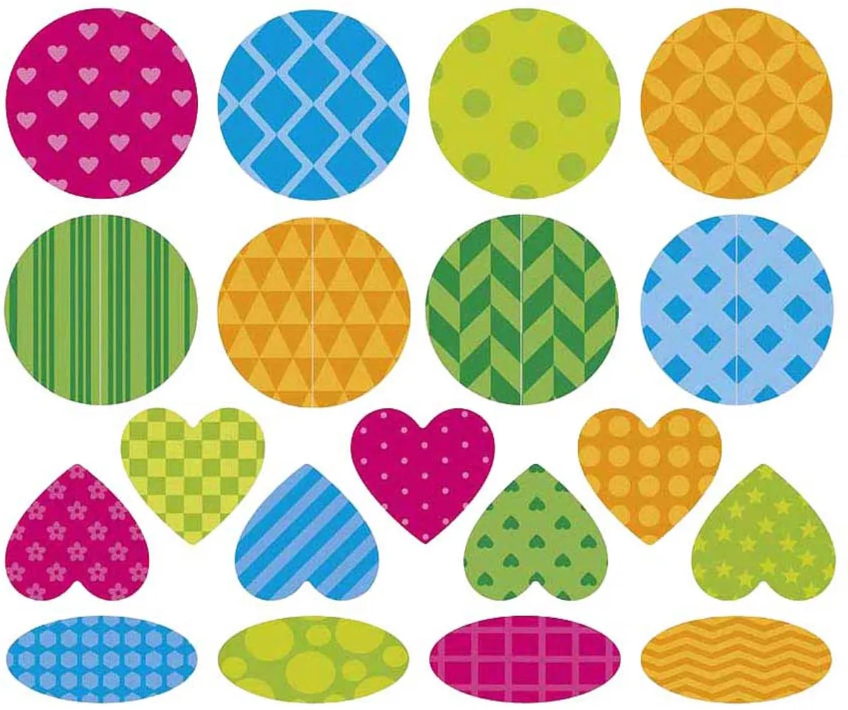 Janod Stickerset Geometrische Vormen 150 Stickers - Multicolor
