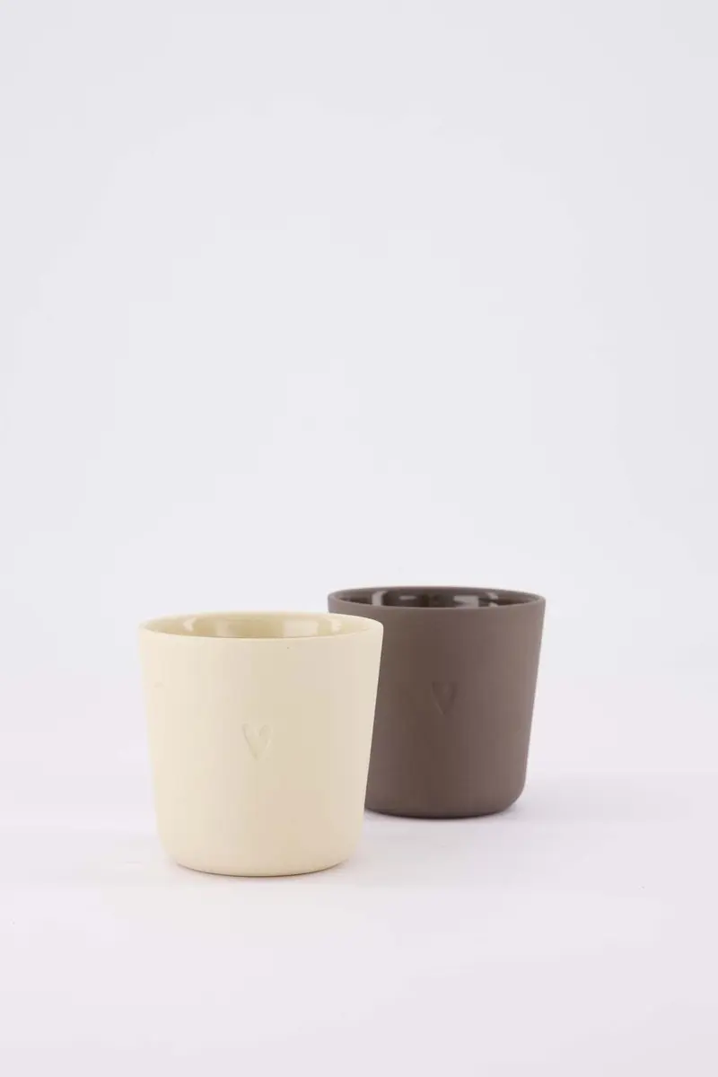 Zusss Set Van 2 Keramieken Koffiemokken 230ml