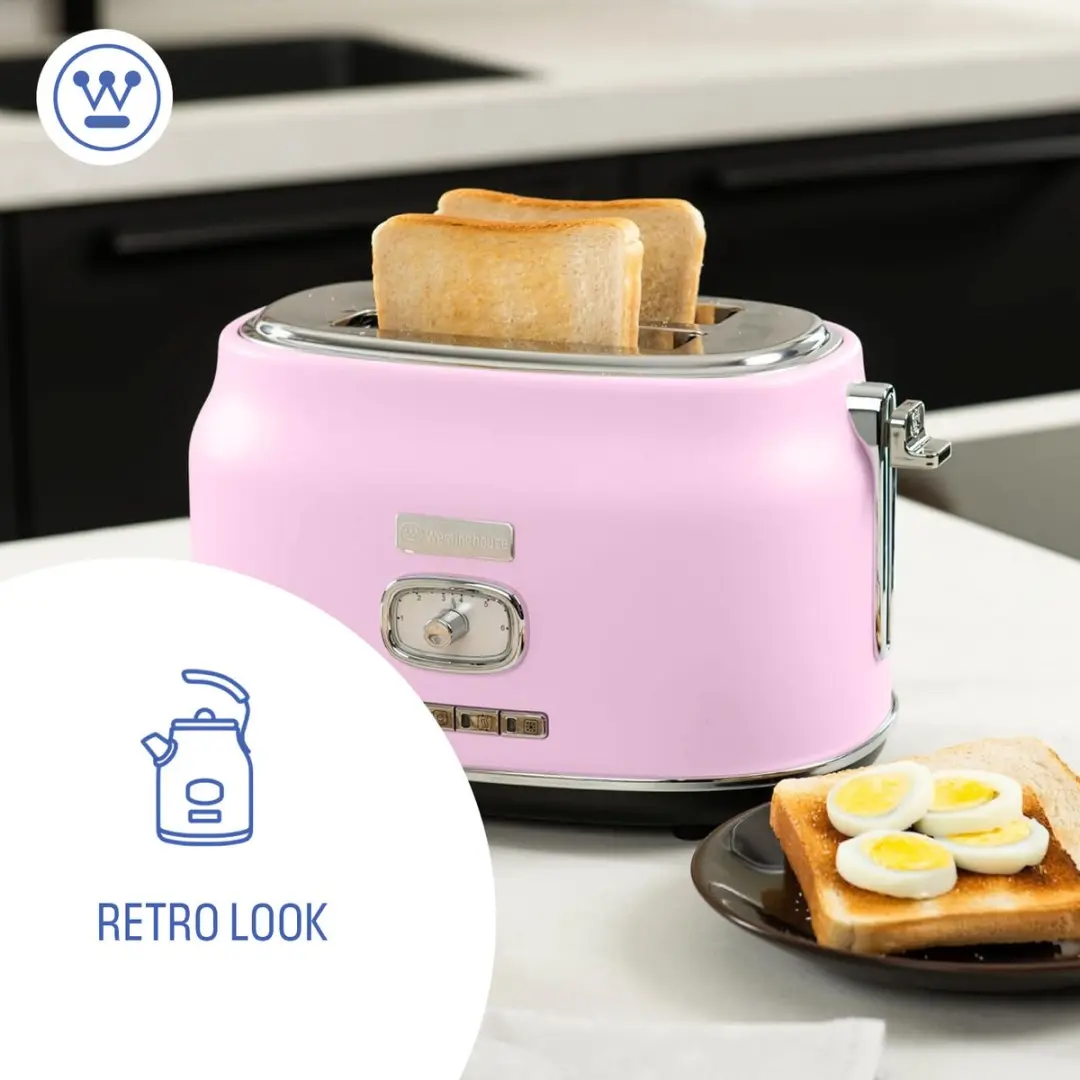 Westinghouse WKTTB857 Roze Broodrooster 2 Sneden 815W