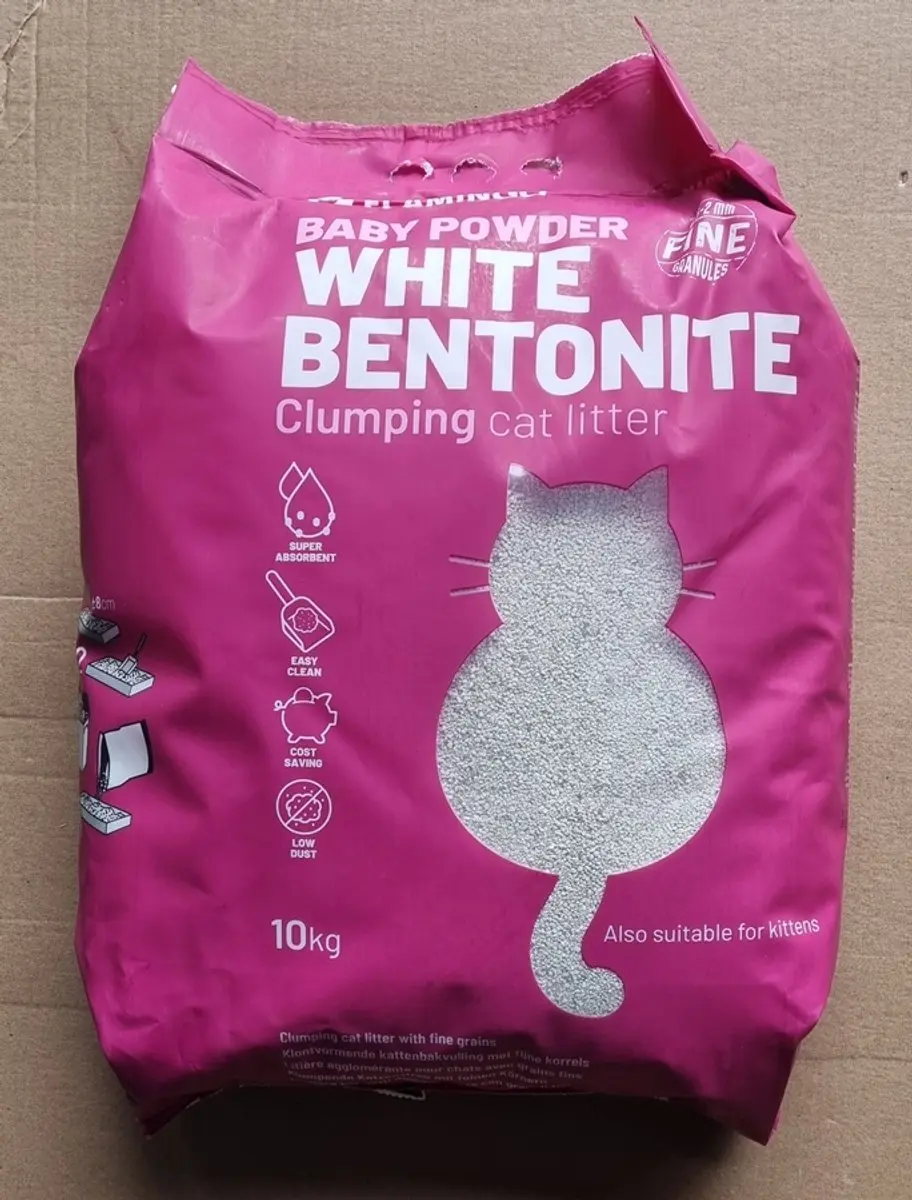 Flamingo Bentoniet Kattenbakvulling Wit