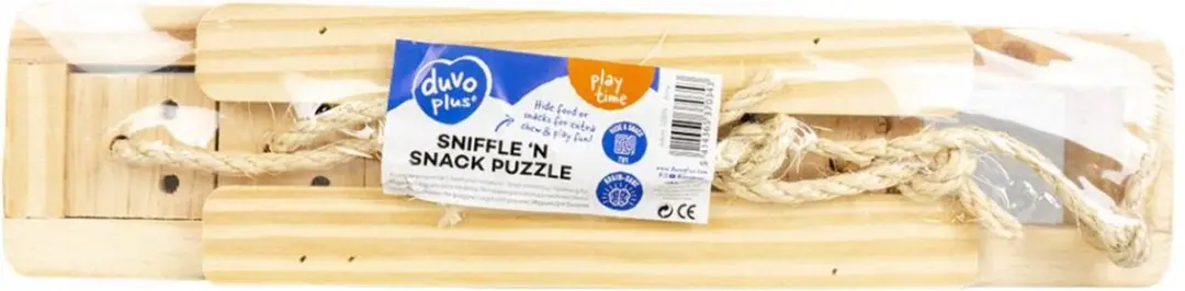 Duvo+ Houten Sniffle 'n Snack Puzzle Amy Speelgoed 37x8.5x6.5cm