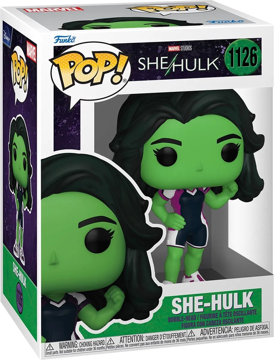 Funko POP! Marvel She-Hulk 64196 Verzamelfiguur - 9 cm - Multicolours
