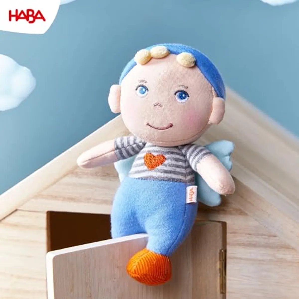 Haba Beschermengeltje Mats Knuffelpop 15cm - Multicolor
