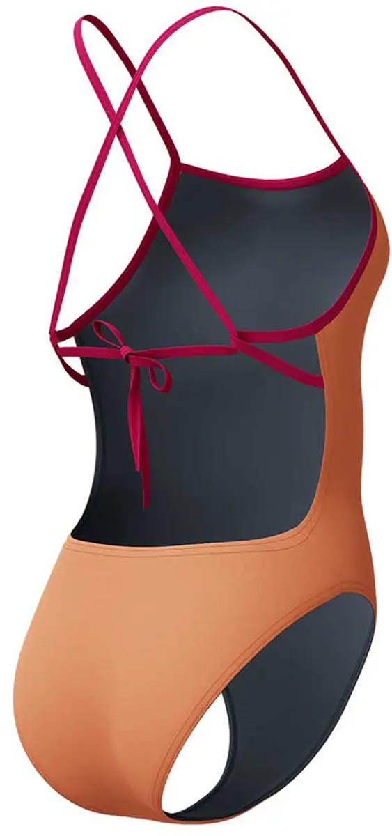 Speedo Solid Tie Back Zwemkleding 32 - Oranje