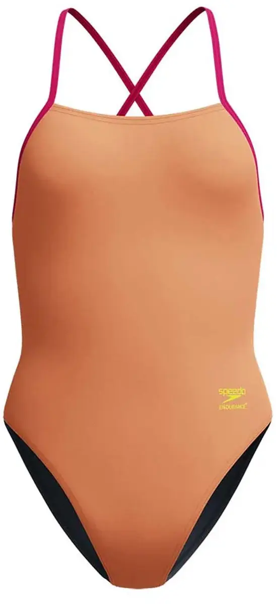 Speedo Solid Tie Back Zwemkleding 32 - Oranje