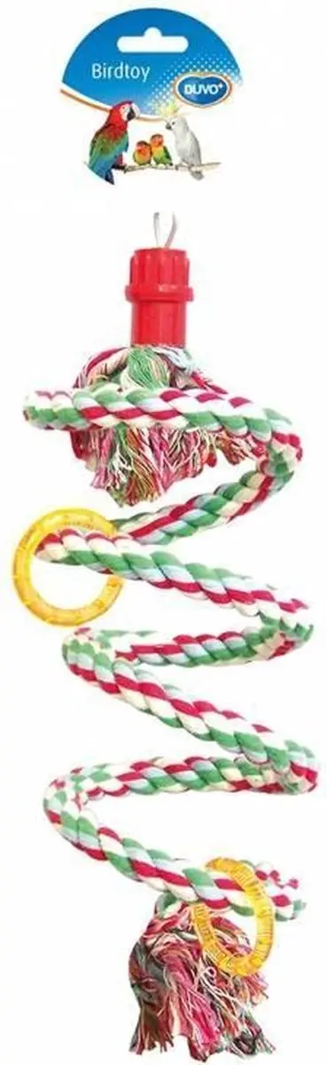Duvo Touwspiraal met Ringen 35cm - Rood/Wit/Blauw