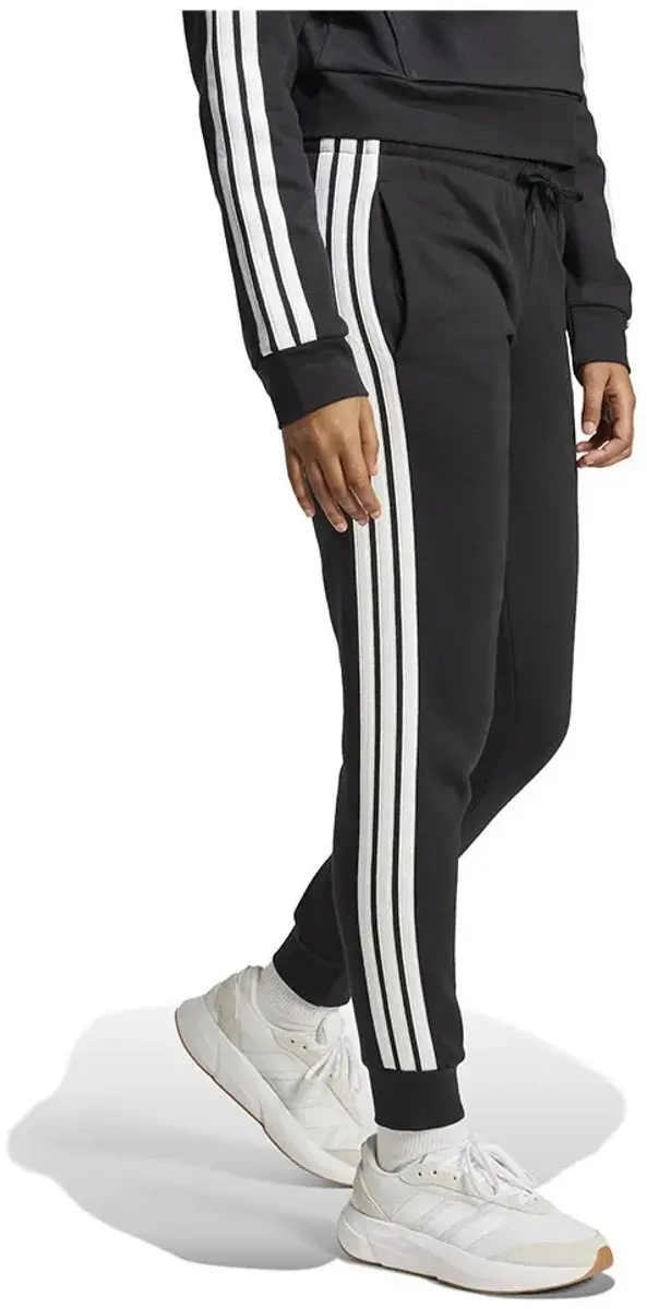 adidas Essentials 3 Stripes Fleece Joggers L - Zwart