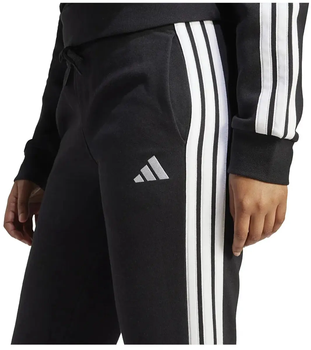 adidas Essentials 3 Stripes Fleece Joggers L - Zwart