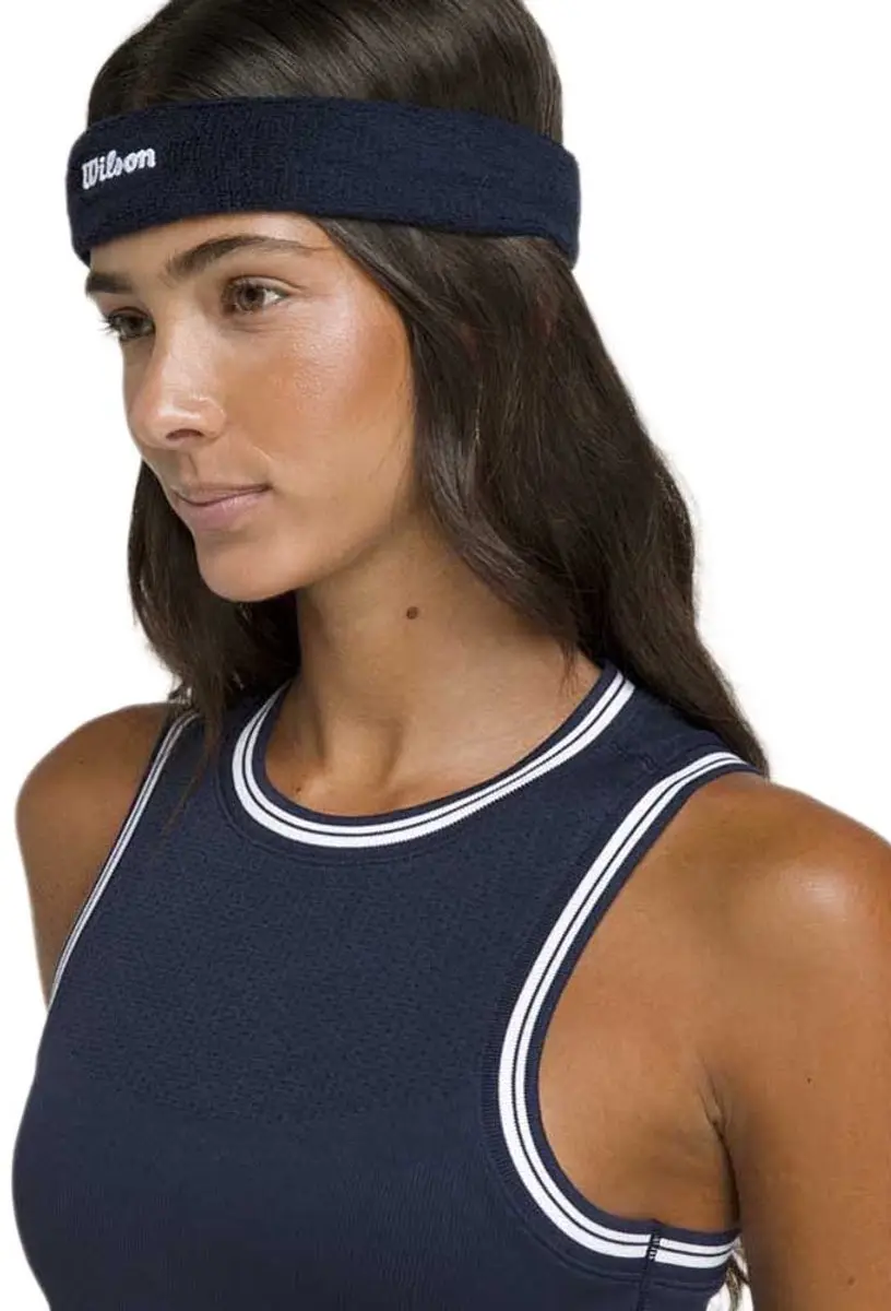 Wilson Hoofdband Classic Navy - One Size