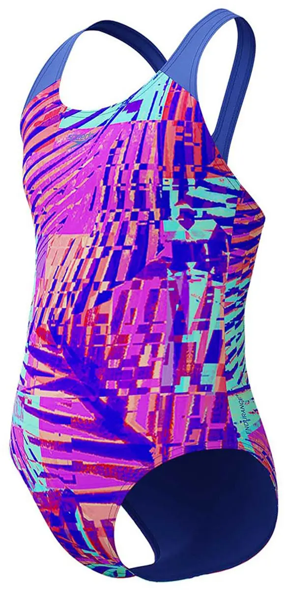 Speedo Digital Allover Splashback Zwemkleding - Meisjes 15/18 - Cobalt Pop
