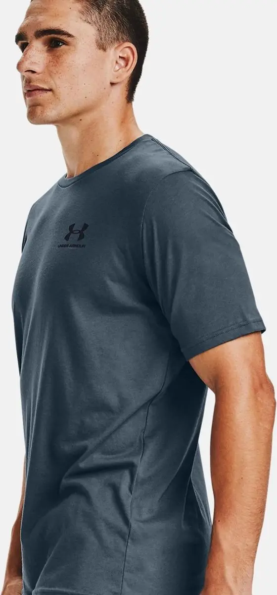 Under Armour Sportstyle Left Chest Logo Sportshirt M - Donkerblauw