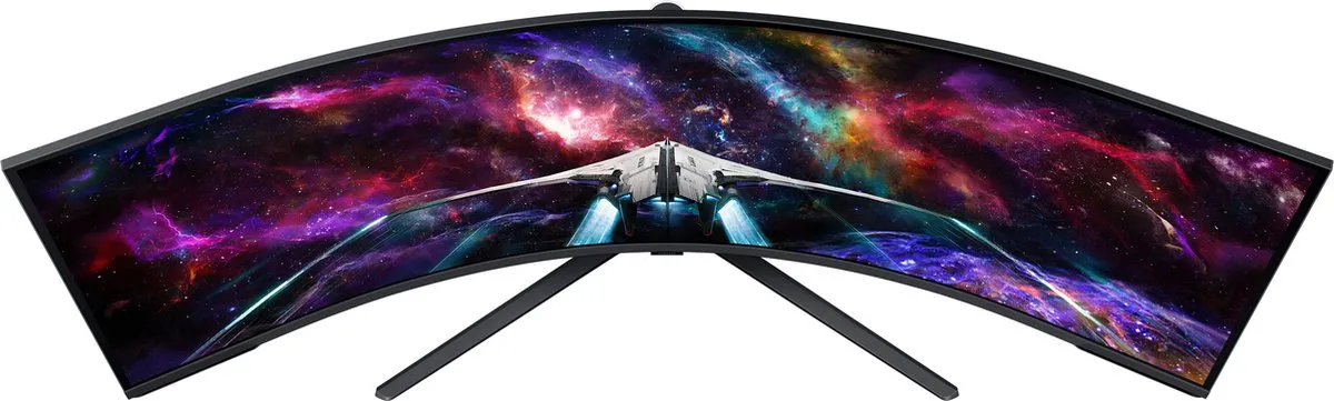 Samsung S57CG954NU Curved Gaming Monitor - 3x HDMI 2.1 - Wit