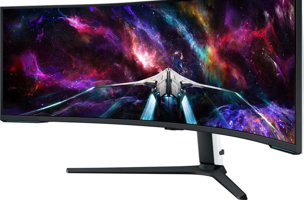 Samsung S57CG954NU Curved Gaming Monitor - 3x HDMI 2.1 - Wit