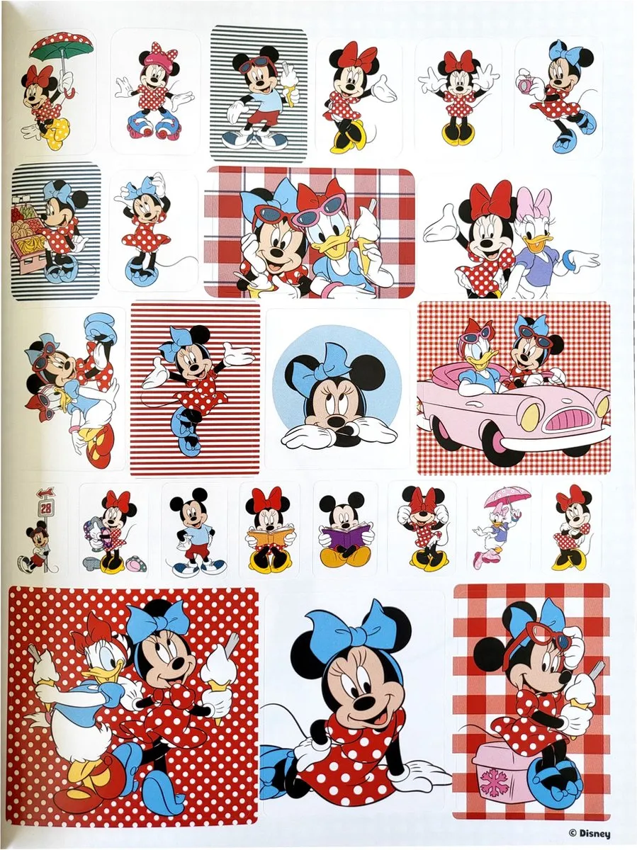 Disney Minnie Kleurboek 120 Pg + Stickers - Rood