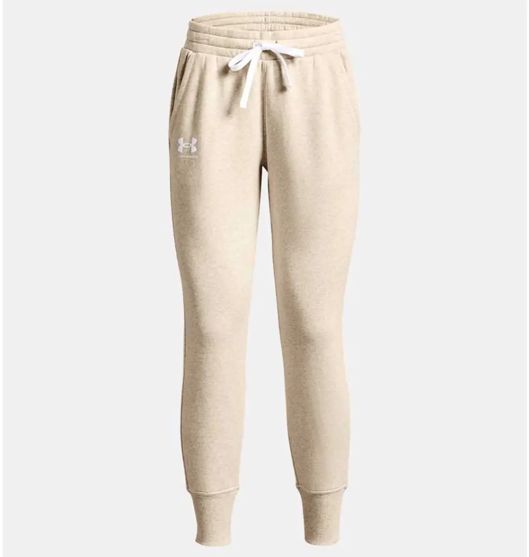 Under Armour Rival Fleece Joggingbroek - Oatmeal Light Heather/XL