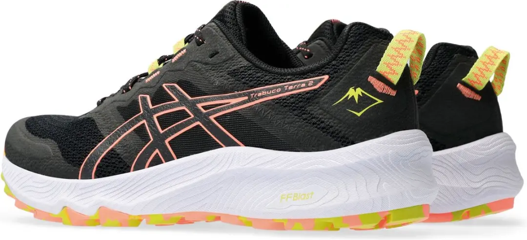 ASICS Trabuco Terra 2 Sportschoenen 39.5 - Zwart/Rozegel