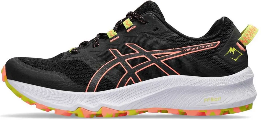 ASICS Trabuco Terra 2 Sportschoenen 39.5 - Zwart/Rozegel