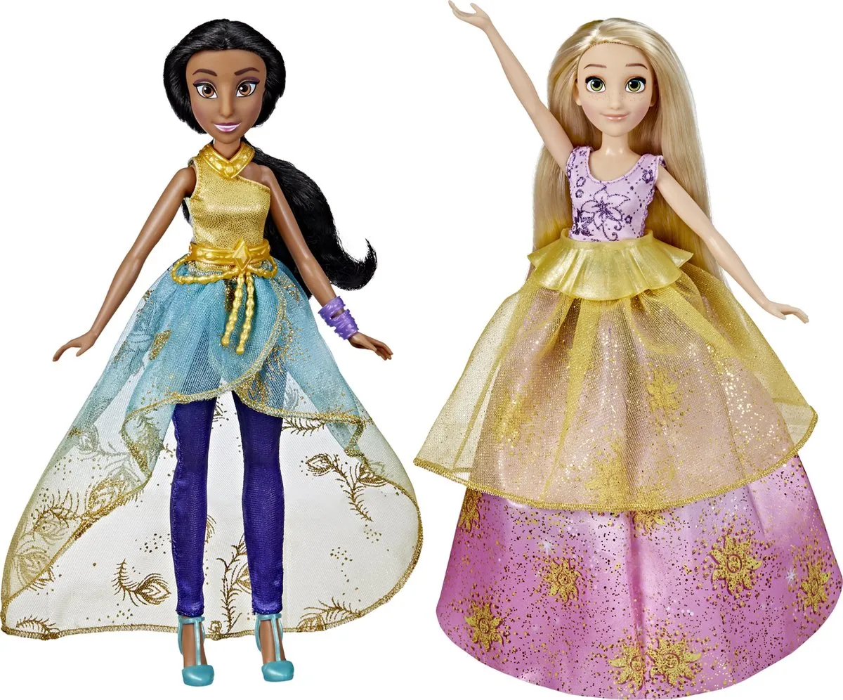 Disney Princess Ultimate Fashions Pack F50665L0 - Modepop met 22 accessoires - Jasmine & Rapunzel