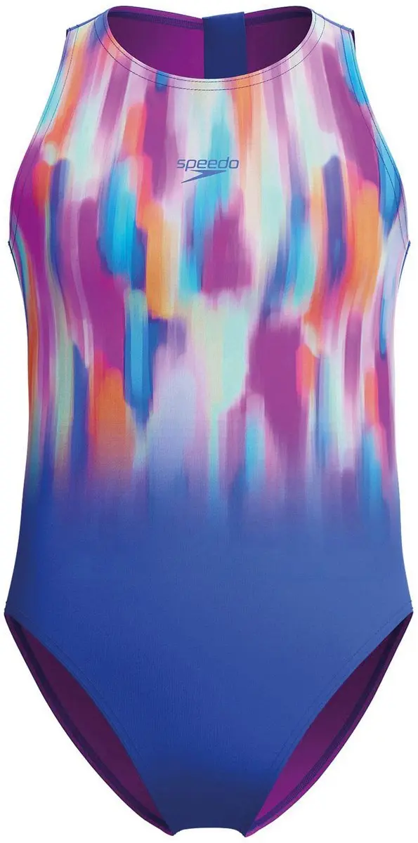Speedo ECO Placement Hydrasuit Sportbadpak - Maat 152 - Blauw/Roze