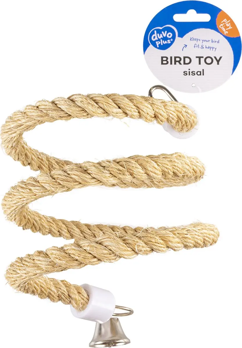 Duvo Duvoplus Vogel Speelgoed Spiraaltouw Sisal - 96x19x19cm - Beige