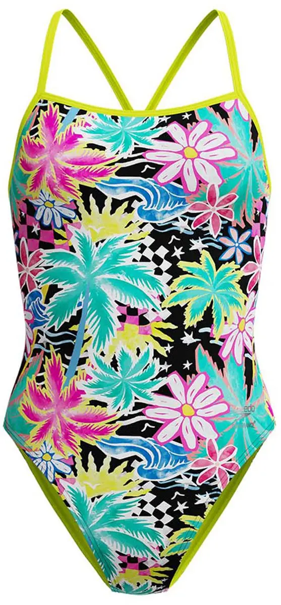 Speedo Fl Printed V-back 2.0 Zwemkleding 32 - Tropicana/Black