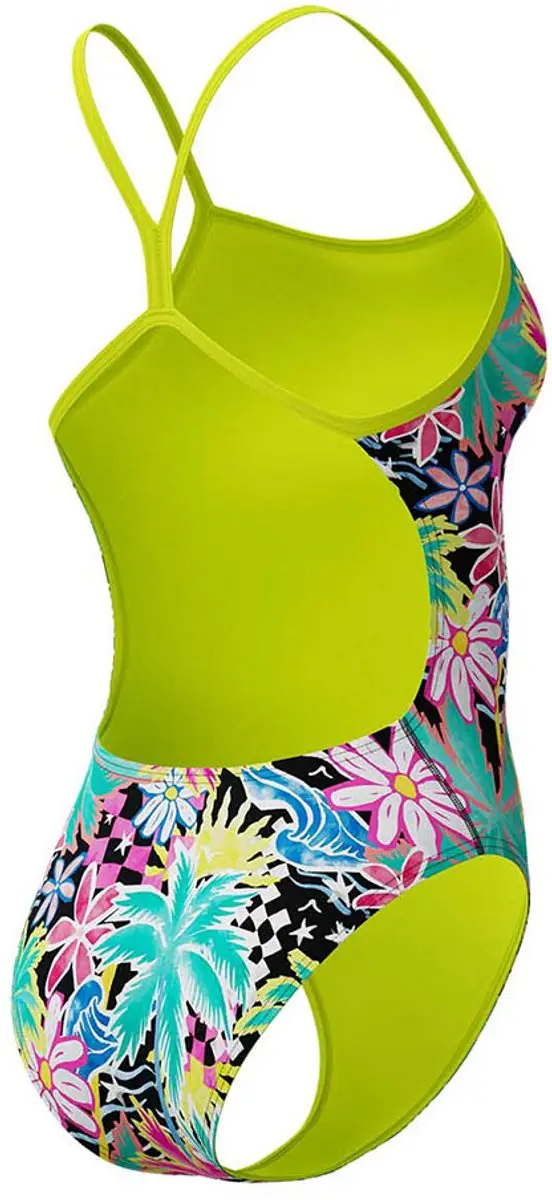 Speedo Fl Printed V-back 2.0 Zwemkleding 32 - Tropicana/Black