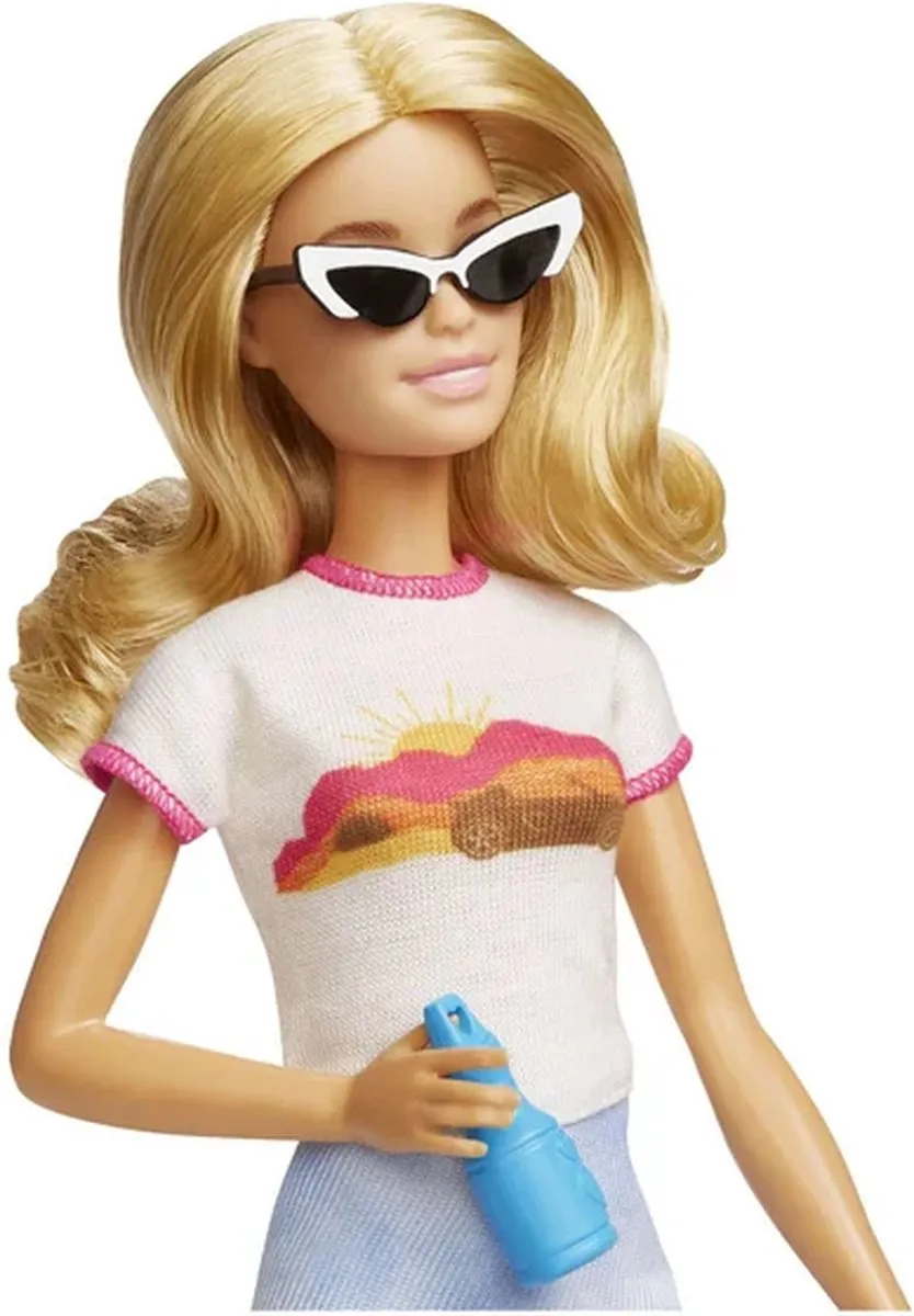 Barbie Pop met Roze Koffer Reisaccessoires