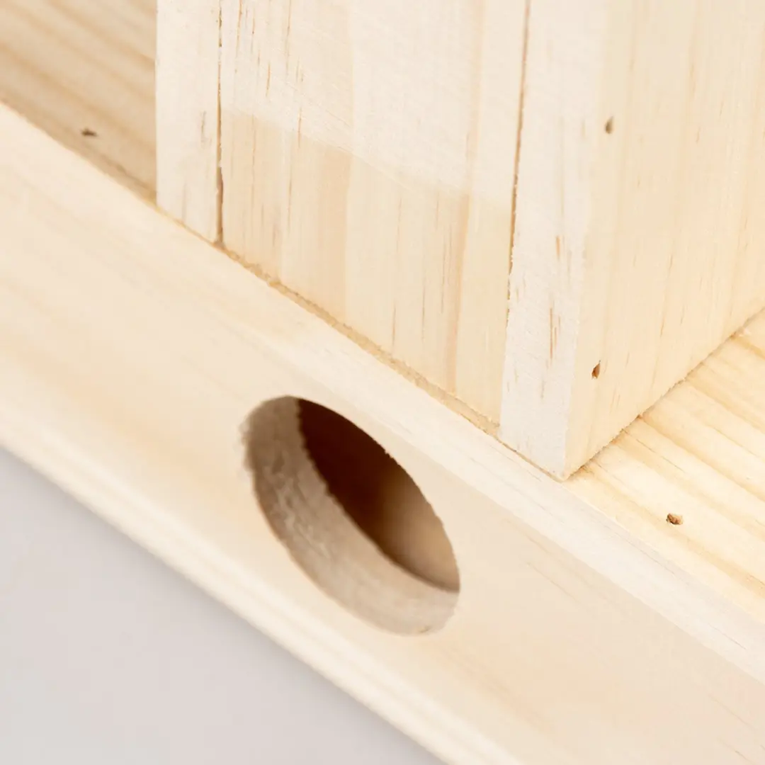 Duvo Duvoplus Houten T-Tunnel Knaagdier - 24x14,5x6,5cm