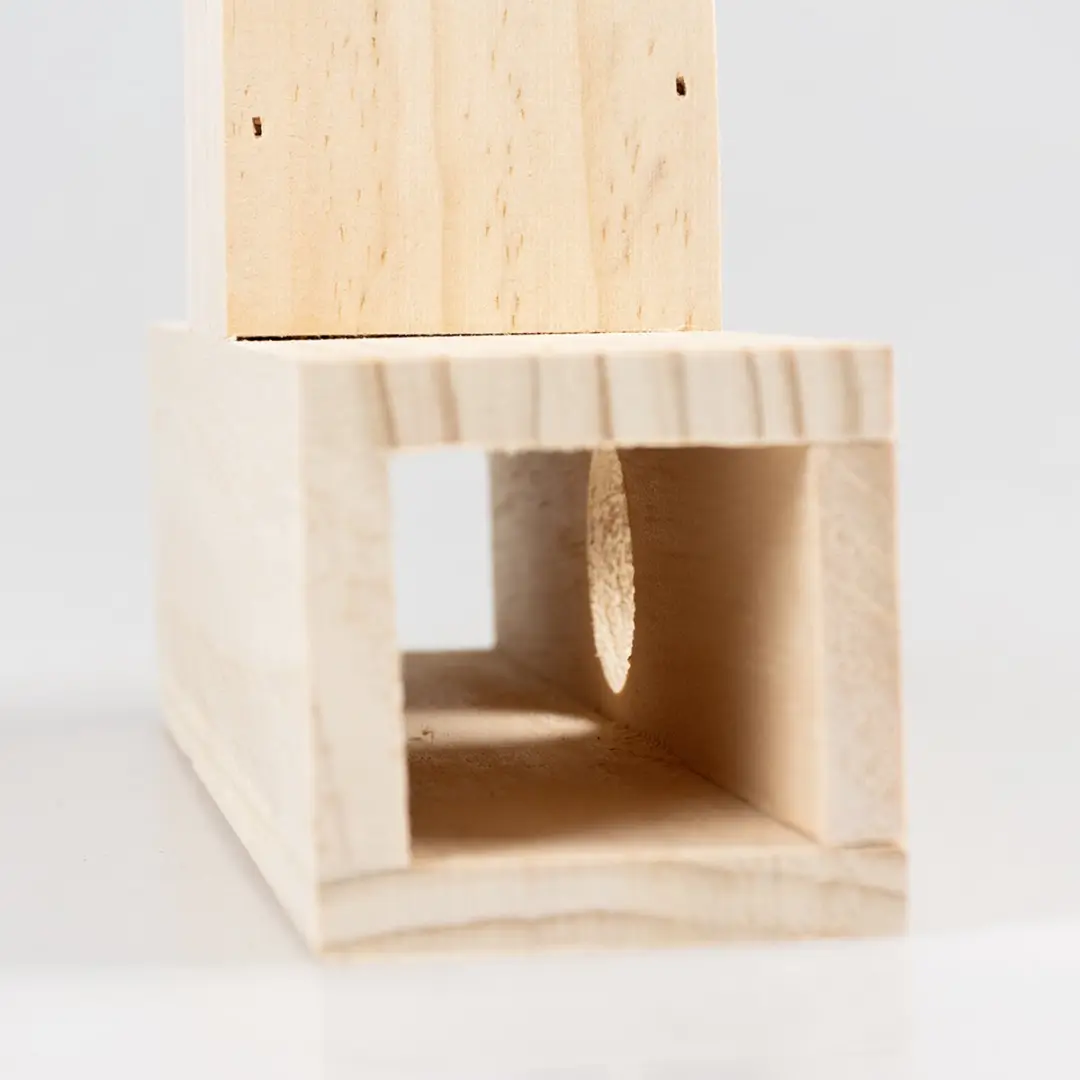 Duvo Duvoplus Houten T-Tunnel Knaagdier - 24x14,5x6,5cm