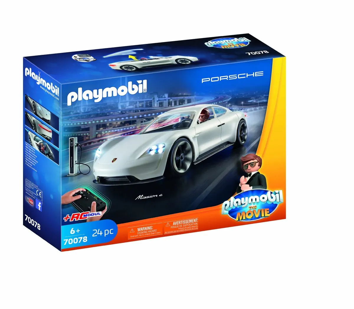 Playmobil The Movie Rex Dasher Porsche Mission E 70078