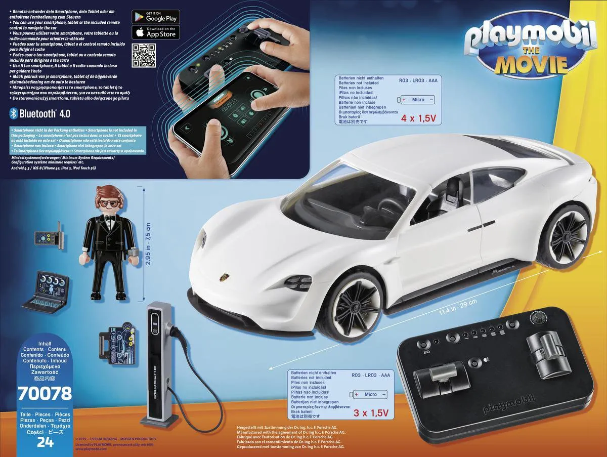 Playmobil The Movie Rex Dasher Porsche Mission E 70078 - Multicolor - afbeelding 6 van 6
