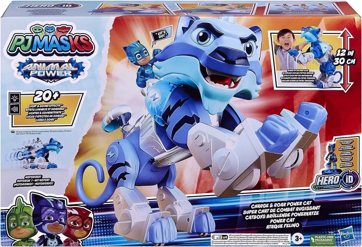 Hasbro PJ Masks Animal Power Cat - Motorisch Voertuig F5202 - Blauw/Zwart/Wit - afbeelding 6 van 6