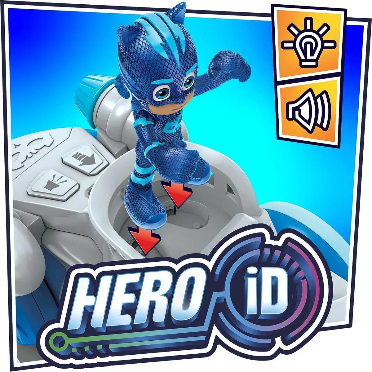 Hasbro PJ Masks Animal Power Cat - Motorisch Voertuig F5202 - Blauw/Zwart/Wit